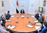 EGYPT PRESIDENT INSPECT LAND RECLAMATION PROJECTS